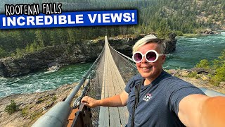 Easy Adventure Hike To Kootenai Falls  Short Journey BIG Payoff With Swinging Bridge [upl. by Archer]