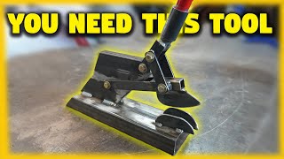 Metal forming tool  Lever machine  Tucking tool for sheet metal fabrication  DIY gathering tool [upl. by Leilani655]