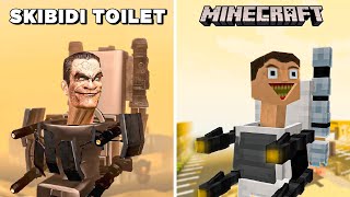 I remade every mob into Skibidi Toilet in Minecraft [upl. by Ethbun]