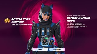 Fortnite  Battle Pass Bonus Rewards Unlock  Page 2  Demon Hunter Hope  Chapter 6 Season 1 [upl. by Perlis563]