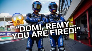 😱 We Fired Dominique Aegerter and Remy Gardner  Yamaha Racing Experience joke ✅ [upl. by Kimberli]