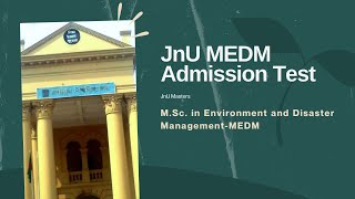 JnU MEDM Admission Test  JnU MSc in Environment and Disaster Management MEDM  JnU Masters [upl. by Cromwell67]