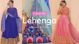 Meesho Lehenga Haul For Festive amp Wedding  Trendy Lehenga on Meesho [upl. by Enialem]