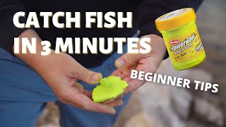 Catching Fish with PowerBait in 3 MINUTES  5 Things Every Beginner Needs  REELZ [upl. by Reeve]