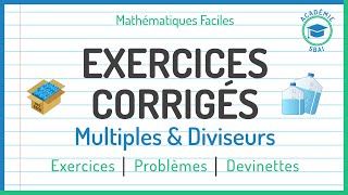 Exercices Corrigés Multiples amp Diviseurs │Mathématiques Facile [upl. by Dnomaid782]