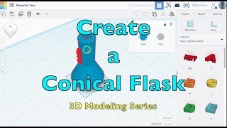 Tinkercad Conical Flask [upl. by Corry]