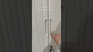 FurniTopper tambour shutter sliding door storage cabinet [upl. by Jermyn]