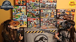 New 14 Lego Jurassic World Fallen Kingdom Sets Unboxing StopMotion Speed Build Indoraptor Rampage [upl. by Eecak]