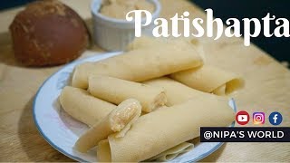 Patishapta Recipe  Gurer Patishapta  Bengali Stuffed Pancake  Patishapta Pithe [upl. by Nara855]