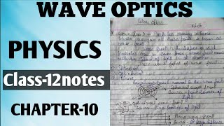 The Doppler Effect and Behaviour Of Prism lens and mirror📚 Class12notes 🔥 Physics 💯 CHAPTER10 🙂 [upl. by Icyak]