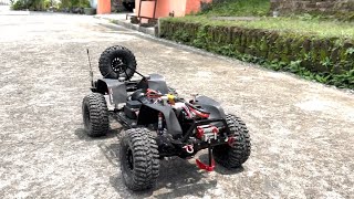 Main Tanpa Hardbody  CHASSIS  FRAME METAL  KYX SCX10 II  RC ADVENTURE CRAWLER OFF ROAD  4K HDR [upl. by Byrom927]