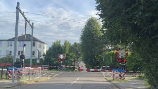 Spoorwegovergang HouthemSint Gerlach Valkenburg  Dutch Railroad Crossing [upl. by Auqenahc]