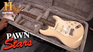 Pawn Stars RARE EXPENSIVE GUITAR MADE MUSIC HISTORY Season 8  History [upl. by Nylarej]