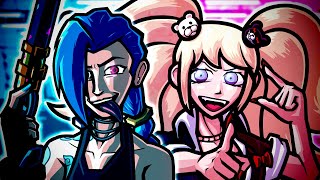 Jinx vs Junko Enoshima  RAP BATTLE  League of Legends vs Danganronpa  ft HalaCG amp Bblackroses [upl. by Finnie780]