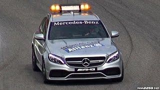 2015 Mercedes C63 AMG S Exhaust Sound  F1s Official Medical Car [upl. by Vicky]