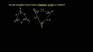 Congruent and Similar Triangles [upl. by Enitsahc]