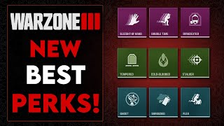 BEST PERKS IN WARZONE 3 SEASON 1 BEST PERKS IN ALL 4 SLOTS [upl. by Tirrej]