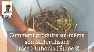 Comment produire soimême à 00000F son propre biofertilisant grâce à tithonia  Étape 3 [upl. by Odawa911]