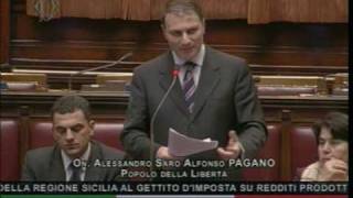 Intervento dellOn Alessandro Pagano alla Camera dei Deputati nella seduta del 17 febbraio 2009 [upl. by Collete]