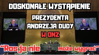 Prezydent Duda w ONZ OSTRO WYJAŚNIA Zachodowi strategię Rosji  quotNie można do tego dopuścić [upl. by Weyermann]