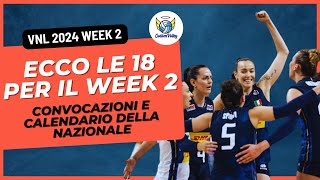 VNL 2024  Week 2 ecco le 18 di Velasco  Nazionale Italiana Pallavolo Femminile [upl. by Edmee]