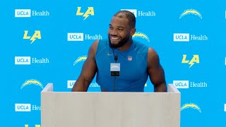 Dobbins On Reuniting With Roman amp Edwards  LA Chargers [upl. by Yearwood]