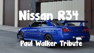 fineTUNED Super RARE Nissan R34 GTT Paul Walker Tribute [upl. by Greenland]