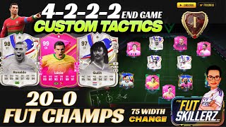 42224222 Custom Tactics Rank 1 98 Ronaldo97 Gullit99 Lucio FC24 Ultimate Team  Fut Champs [upl. by Natanhoj]