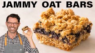 EASY Jammy Oat Bars Recipe [upl. by Roid]