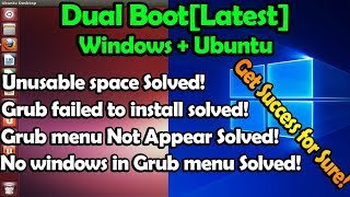 How to Dual Boot Windows 10 and Ubuntu 1710 Various Problem Solved UEFI [upl. by Anrak205]