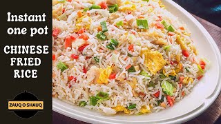 Instant One Pot Chinese fried Rice by Kitchen with Zauqoshauq [upl. by Orabelle]