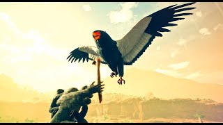 Bateleur Eagle Vs All Weapon in Ancestors The Humankind Odyssey [upl. by Intruoc16]