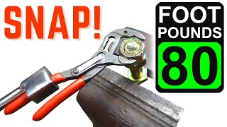 Little Knipex Cobra 125 Pliers Pushed to the Limit [upl. by Neff950]