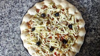 بيتزا بوازي  بحواف محشية بالجبن و عجينة طرية بزاف Pizza boisée [upl. by Ellenod]