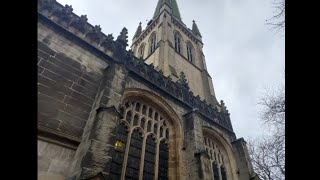 Stedman Triples on the Back Eight at Wakefield Cathedral West Yorkshire [upl. by Anitak]