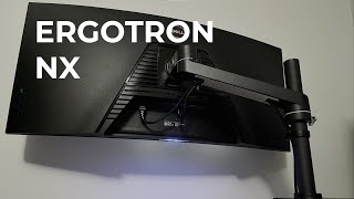 100 Endgame Monitor Arm  Ergotron NX Review [upl. by Iuq]