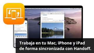 Cómo sincronizar procesos y tareas entre un mac y un iPhone usando Handoff [upl. by Nirrej]