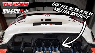 Our Civic FL5 gets a new Milltek Sport nonresonated exhaust system  Stock Vs Milltek Sport [upl. by Lennaj196]