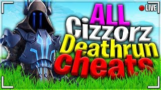 Fortnite ALL Cizzorz Deathrun Cheats Stages 19 EASY Guide [upl. by Werdnael601]