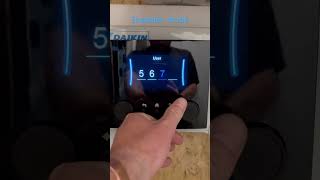 Installer mode Daikin Altherma 3 heatpumps daikin settings [upl. by Evangeline]