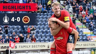 Falkirk 40 Stenhousemuir  Highlights  The Bairns top Group B with a convincing win [upl. by Atilamrac]