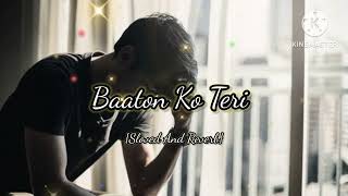 baaton ko teri sloved and reverb song sad song [upl. by Yklam]