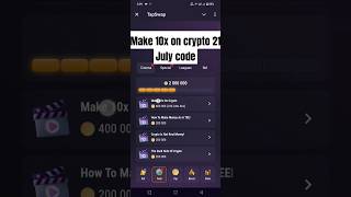 Make 10x on Crypto 21 July tapswap code  today tap swap video code  Tap swap cinema code tapswap [upl. by Duhl]