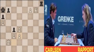 Match at Grenke Chess Open 2024 GM Magnus Carlsen vsGM Richard Rapportchesshighlights fidechess [upl. by Laet863]