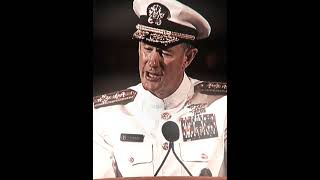 Admiral McRaven On Changing lives motivation editing graduation [upl. by Akeit]