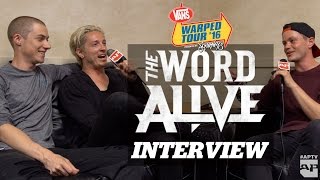 Interview THE WORD ALIVE  Warped Tour 2016 [upl. by Athene]