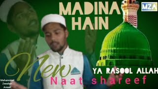 KYA BATAUN KI KAY MADINA HAIN NEW NAAT SHAREEFMuhammad Zeeshan Ansari [upl. by Haugen]