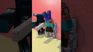 Zombie Becomes Herobrine In The Wall Challenge ⚡⌚⚡ Transform Watch [upl. by Clement133]