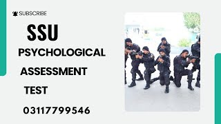 Psychological Assessment Test  SSU third phase  important point and questions [upl. by Lodi156]