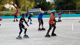 T Stop smoothlyHow to Brake on inline skates Stop skates safe Fast way to stop inline skates [upl. by Nogras523]